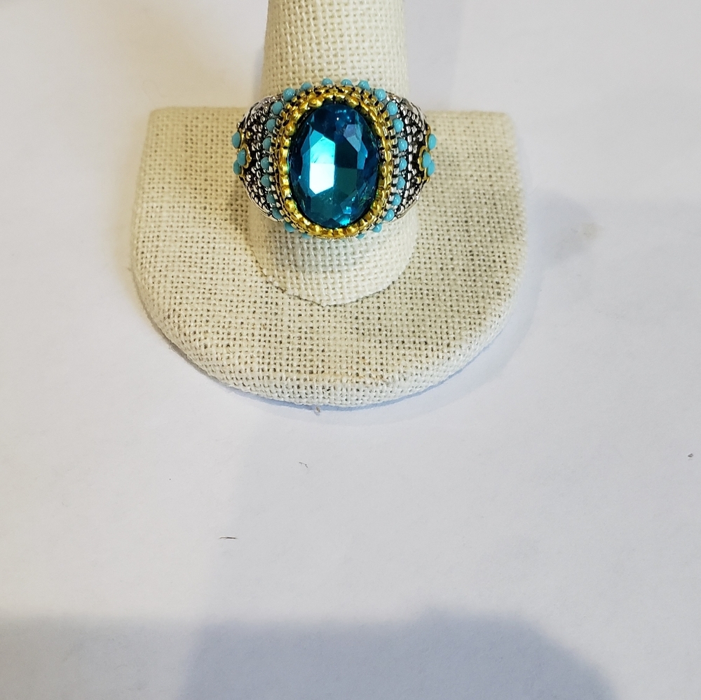 Gorgeous Men's Huge Aquamarine 925 Silver Ring - Picture 10 of 10